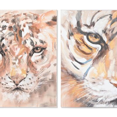Pine Canvas Painting 80X3.7X100 Tigre 2 Assortment. CU209073