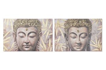 Tableau sur toile Mdf 120X2,8X80 Bouddha 2 Assortiment. CU211910 1