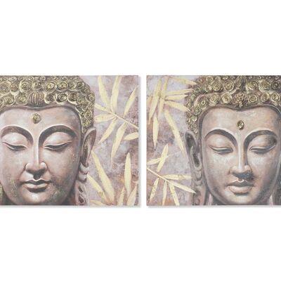 CUADRO LIENZO MDF 120X2,8X80 BUDA 2 SURT. CU211910