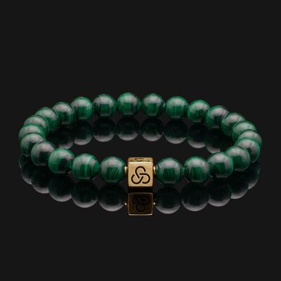 Essential Gold Vermeil & Green Malachite Bracelet