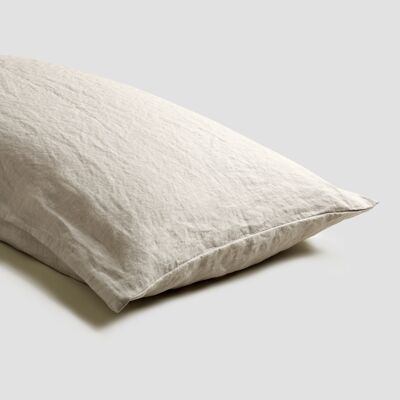 Oatmeal Linen Pillowcases (Pair) - Super King
