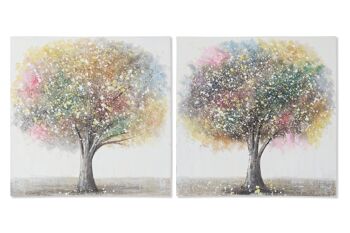 Tableau sur toile Mdf 60X3X60 Arbre 2 Assortiment. CU211883 1