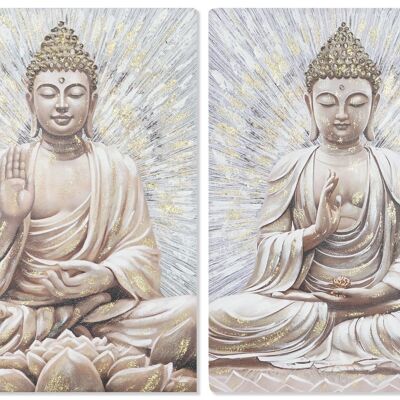 Tableau sur toile Mdf 70X3X100 Bouddha 2 Assortiment. CU211912