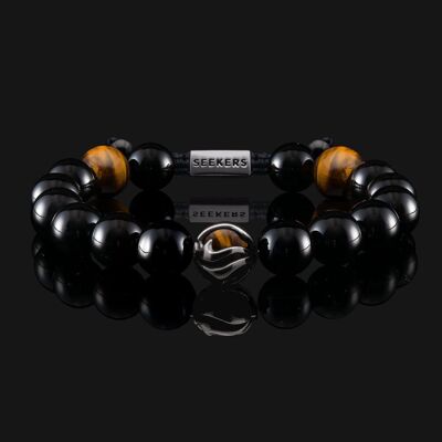 Waves Black Gold & Dragon Bracelet