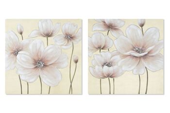 Tableau sur toile Mdf 80X2,8X80 Coquelicots 2 Assortiment. CU211901 1