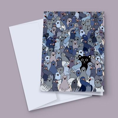 Cat Among The Pigeons Card