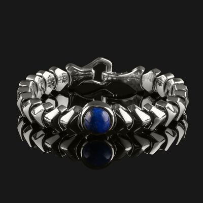 Bracelet Kudos en argent sterling 925 et lapis-lazuli