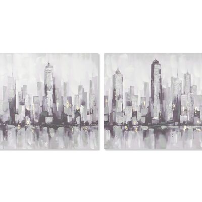 MDF-Leinwandbild 100 x 2,8 x 70 cm New York, 2-fach sortiert. CU211920