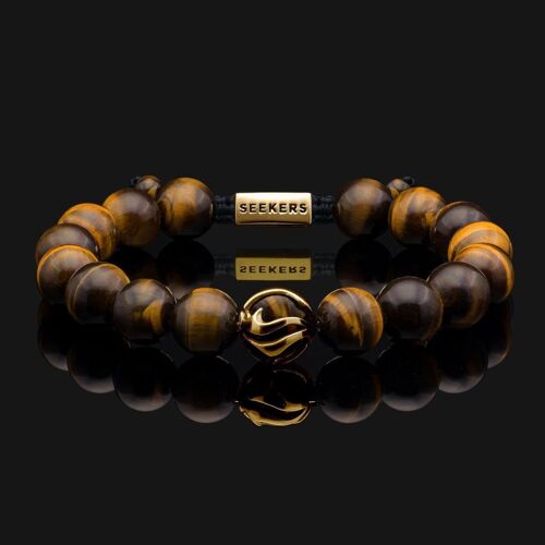 Waves Gold Vermeil & Tiger Eye Bracelet