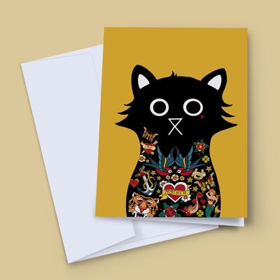 Jerry Cat Greeting Card