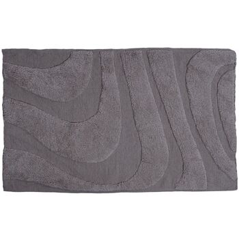 Tapis de bain Beau – Gris 60 x 100 cm 1