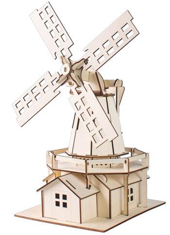 Kit de construction Moulin Moulin à vent en bois 1