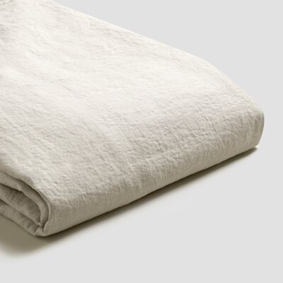 Oatmeal Linen Duvet Cover - King Size