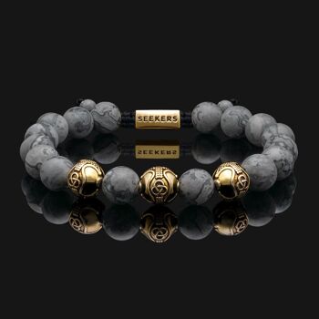 Bracelet Premium Or Vermeil & Jaspe Carte 1