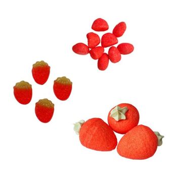 Bonbons - Seau Trio de Fraises 2