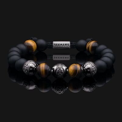 Bracciale premium in oro nero e drago