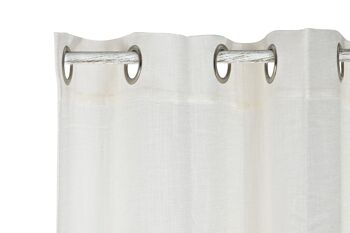 RIDEAU MÉTAL POLYESTER 140X270 170 G/M2 BLANC TX199687 3