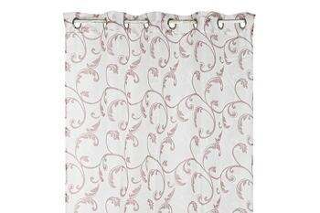 RIDEAU MÉTAL POLYESTER 140X270 75 G/M², BAROQUE TX199680 2