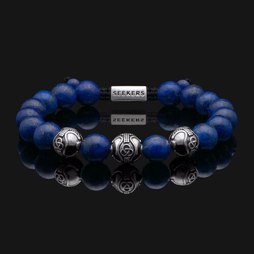 Premium 925 Sterling Silver & Lapis Lazuli Bracelet