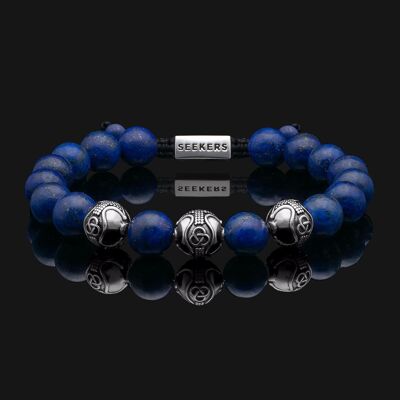 Premium 925 Sterling Silber & Lapislazuli Armband