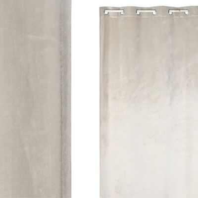 RIDEAU VELOURS 140X260X260 8 ANNEAUX BEIGE TX210405