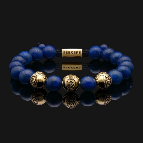 Premium Gold Vermeil & Lapis Lazuli Bracelet