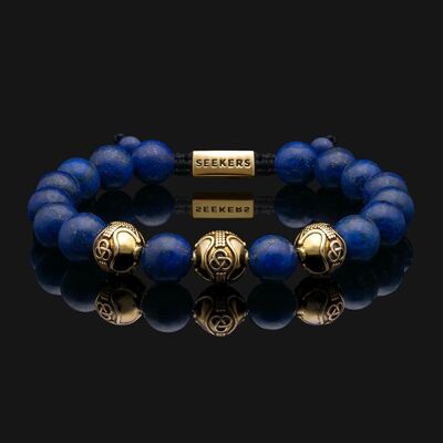 Premium Gold Vermeil & Lapis Lazuli Bracelet