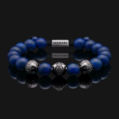 Premium Black Gold & Lapis Lazuli Bracelet