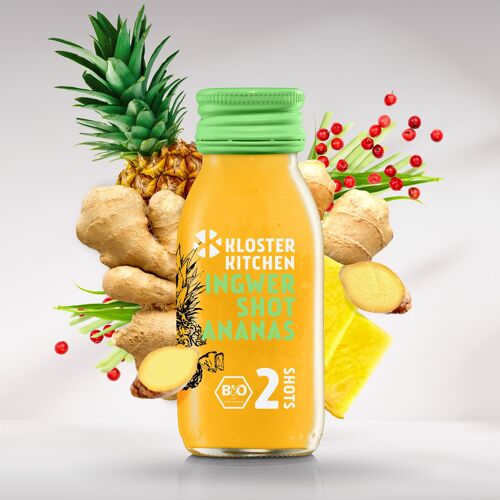 BIO Ingwer Shot Ananas 2SHOTS 60 ml