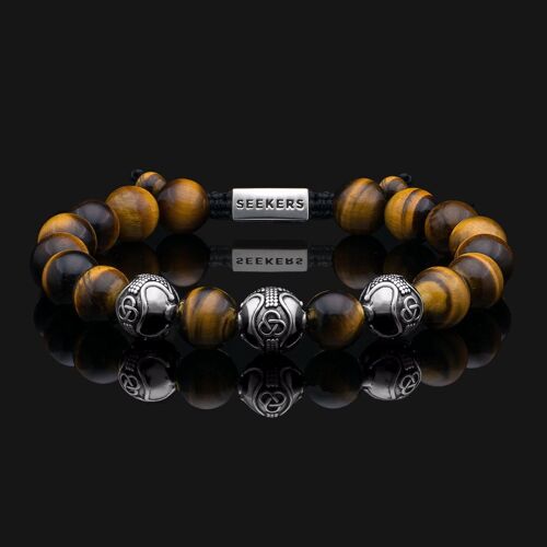 Premium 925 Sterling Silver & Tiger Eye Bracelet