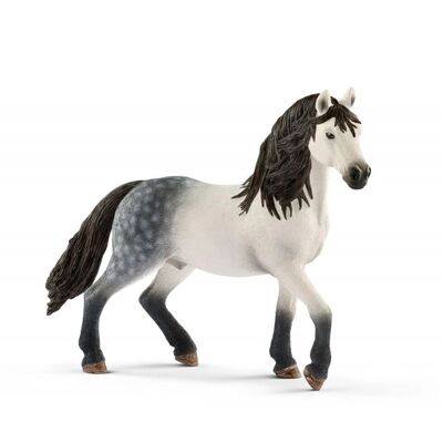 Schleich -  Figurine Étalon andalou :14,1 x 5 x 11,5 cm - Univers  Horse Club - Réf : 13821