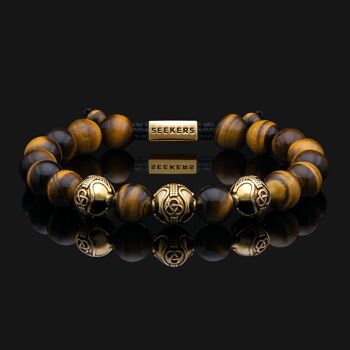 Bracelet Premium Or Vermeil & Oeil de Tigre 2 1