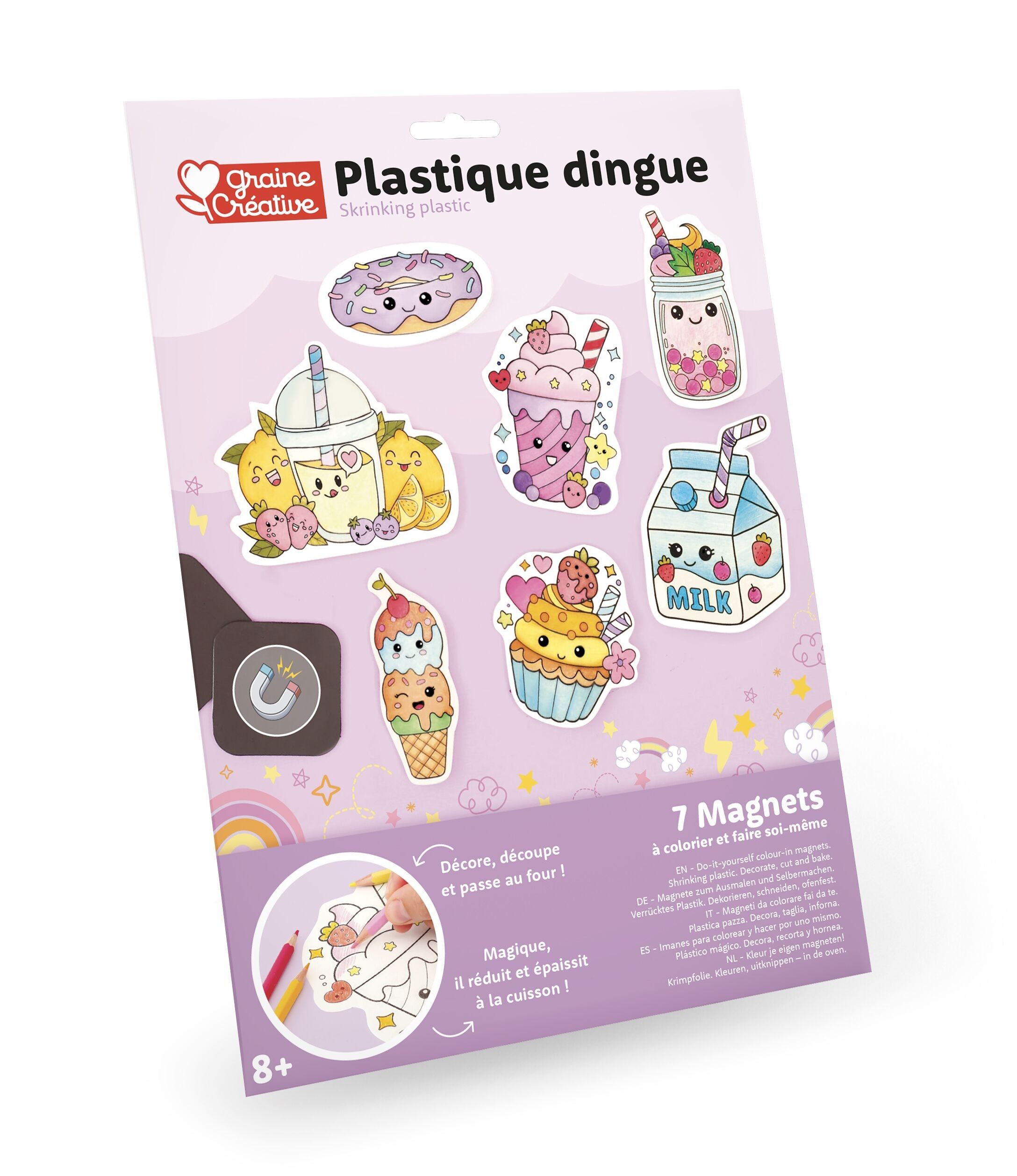 PAZZESCO KIT MAGNETI KAWAI IN PLASTICA