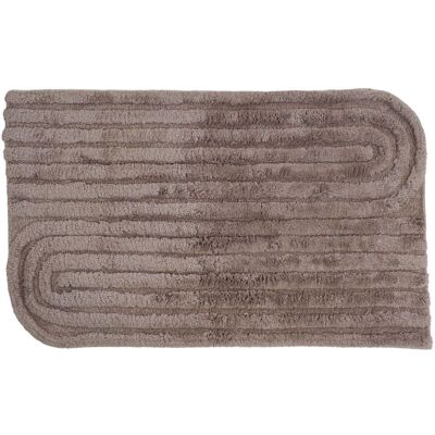 Alfombra de baño Benja – Taupe 60 x 100 cm