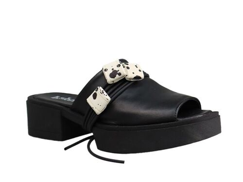 WOMEN LEATHER SHOES MONK SS24