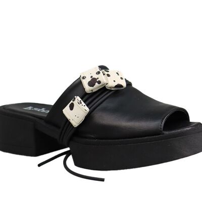 WOMEN LEATHER SHOES MONK SS24