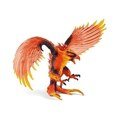 schleich -Figura El Águila de Fuego: 15,2 x 22,4 x 16,7 cm - Universo de Criaturas de Eldrdor - Ref: 42511