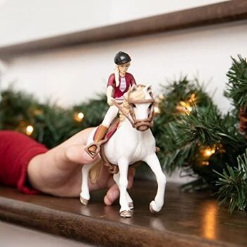 Schleich - Figurines Horse Club Sofia & Blossom :  15,5 x 5 x 18 cm - Univers Horse Club - Contient : 1 fillette, 1 cheval, 1 bombe, 1 selle, 1 bride avec rênes, 1 bracelet - Réf : 42540 5