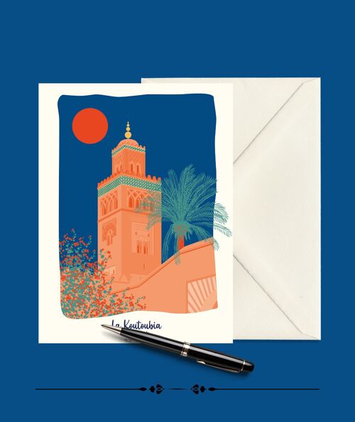 Carte Postale MARRAKECH La Koutoubia - 15x21cm