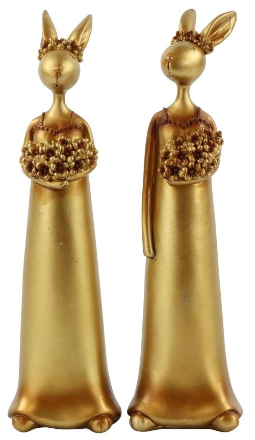FIGUREN BLUMENHASEN  2 TEILIGES SET (HOFF1305)