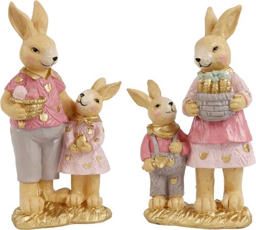 FIGUREN BUSY RABBITS  2 TEILIGES SET (HOFF3289)