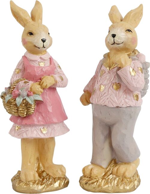 FIGUREN BUSY RABBITS  2 TEILIGES SET (HOFF3291)