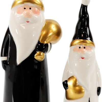 FIGUREN WEIHNACHTSMANN  2 TEILIGES SET (HOFF3736)