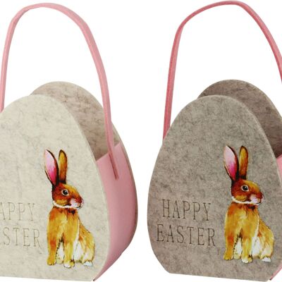 FELT BAGS HAPPY EASTER 2 PIECE SET (HOFF5566)