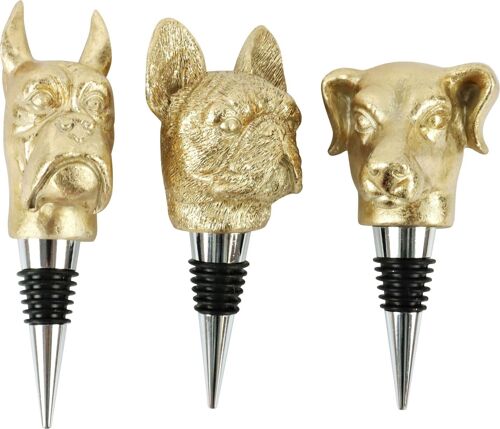 FLASCHENKORKEN DOGGY  3 TEILIGES SET (HOFF2472)