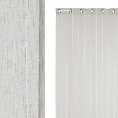 POLYESTERVORHANG 140X260X260 BESTICKT BEIGE TX210197