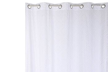 RIDEAU POLYESTER 140X260X260 BRODERIE BLANCHE TX210263 2