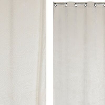 POLYESTER CURTAIN 140X280 8 RINGS Ecru TX213424