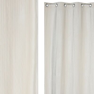 RIDEAU POLYESTER 140X260 8 ANNEAUX Écru TX213433