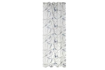 RIDEAU METAL POLYESTER 140X270 110 G/M2 BLEU TX199681 1